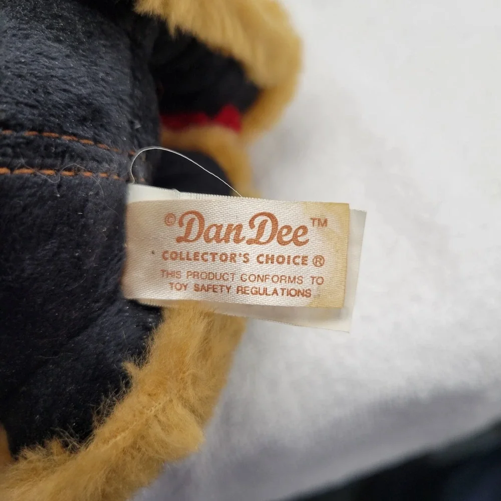 Dan Dee Collectors Choice Teddy Bear plush w/ striped scarf